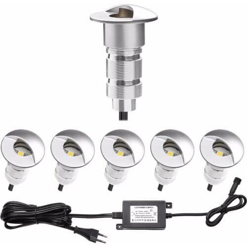 Underground Lamps 0.6W LED Stair Lamps IP65 LED Garden Post Path Waterproof Lighting Outdoor Deck Plinth Lamp 6pcs/set F101-6