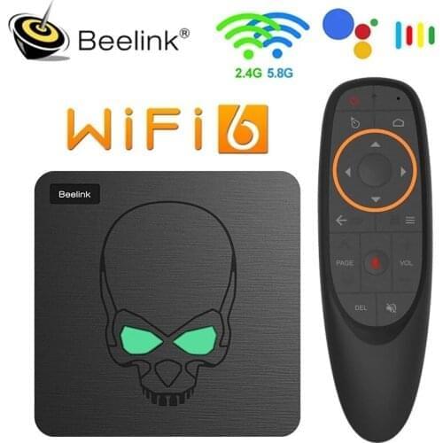 5pcs Beelink GT-King Android 9.0 TV BOX Amlogic S922X GT King 4G DDR4 64G EMMC Smart TV Box 2.4G+5G Dual WIFI 1000M LAN with 4K