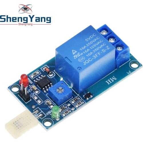 ShengYang HR202 DC 5V 1 Channal 1CH Humidity Sensor Switch Relay Module Control Board Humidity Sensor Module