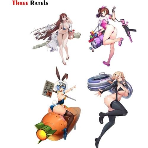 Three Ratels F29 Sexy Girl Car Body Sticker Pvc Figure Decal Last Origin For Laptop Guitar
