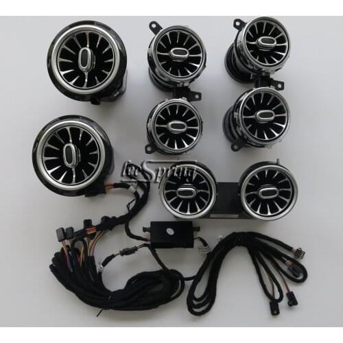 Air Vent with Ambient Light for Mercedes Benz W213 E class E200 E320 Air vent inlet outlet front center decoration