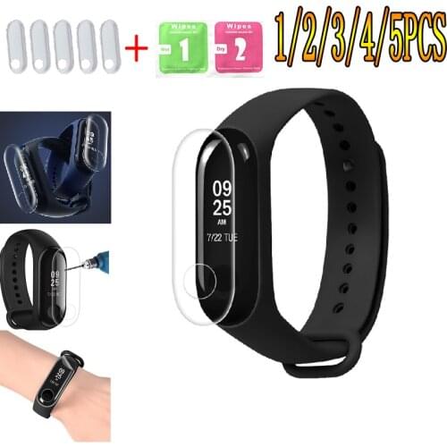 5pcs/lot Film for Xiaomi Mi Band 2 3 Screen Protector Miband Band2 Band3 Soft Nano Wristband Bracelet