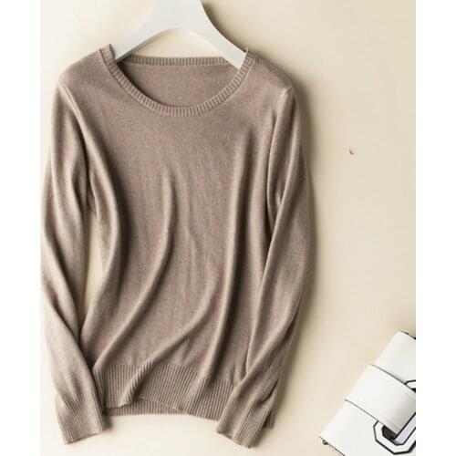 High Quality Women Sweaters Pullovers 2021 Spring Autumn Plus Size Round Neck Long Sleeve Korean Female Knitted Jumper Tops M413