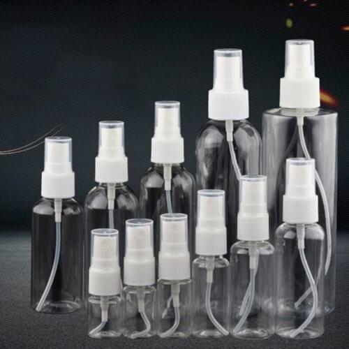 1pcs Portable Transparent Plastic Spray Empty Bottle Perfume Liquid Spray Mini Bottle Atomizer Travel Accessories Mist Pump