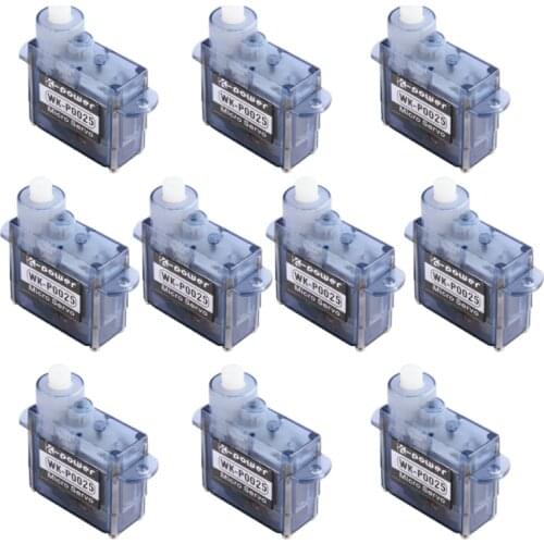 10PCS K-power P0025 2.5G/0.8KG/0.07Sec Analog High Speed Coreless Micro/Mini Servo for RC Airplane
