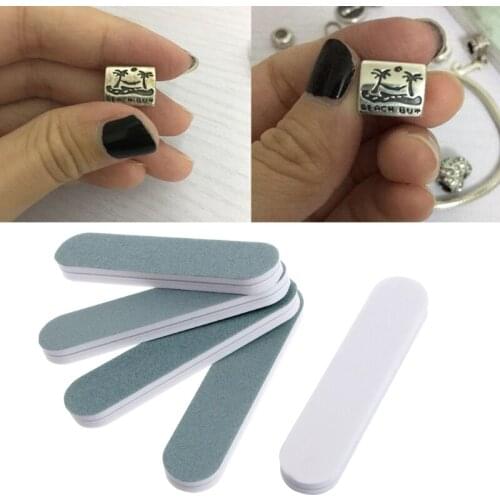10Pcs Mini Jewelry Polishing Strip Buffer Nail Art Sanding Files Manicure Tools