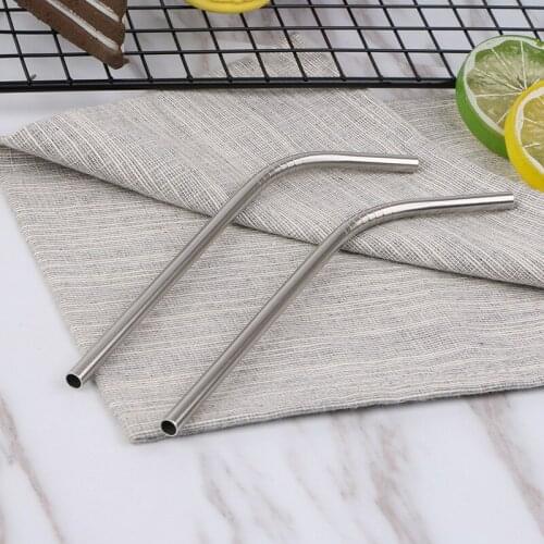 200pcs/lot 16cm Short Drinking Straw For Kids 316 Stainless Steel Straw Reusable Silver Metal Straws Food Grade For Juicy