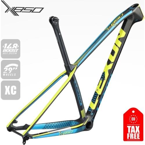 Carbon Frame 29er 15 17 19 Carbon mtb Frame 29 er PF30 148*12 Bike Bicycle Frame Max Load 250kg 2 Year Warranty Di2/Mechanical