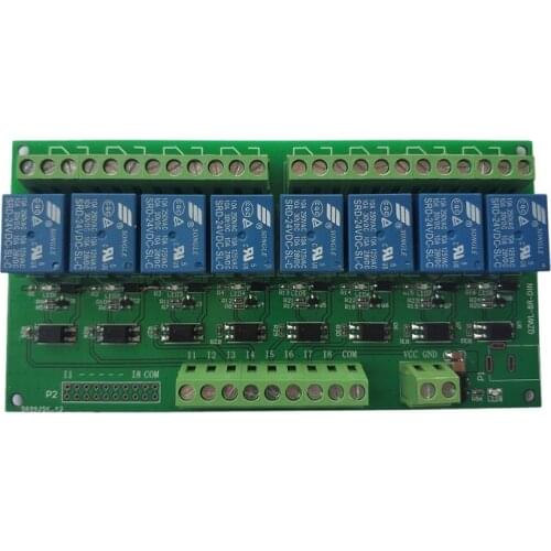 8 -channel relay module control panel PLC, 5V/12V/24V