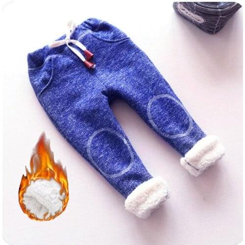BibiCola 2020 baby girls trousers infant elastic pants winter thick warm pants clothing toddler cartoon rabbit clothes for girls