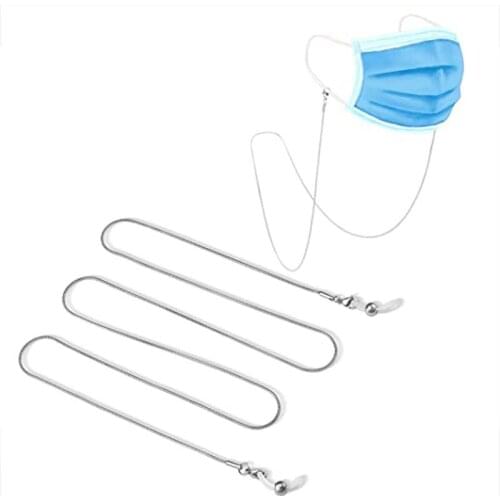 3Colors Men‘s Eyeglasses Chain Snake Chain Holder Strap Sunglasses chain,Face Mask Lanyard Necklace women Eyewear Retainer Clip