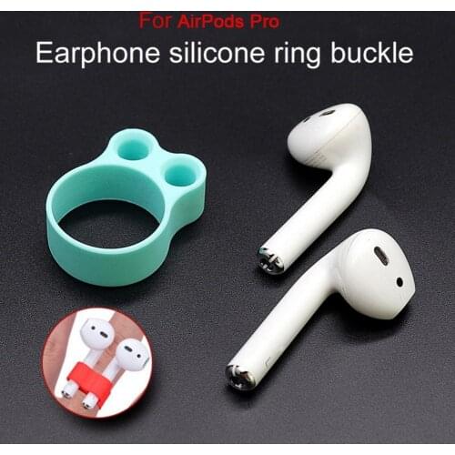 Earphone Holder Anti-falling Ring Shape Silicone Portable Earbuds Support Stand for AirPods 1/2 2021 New Dropshipping