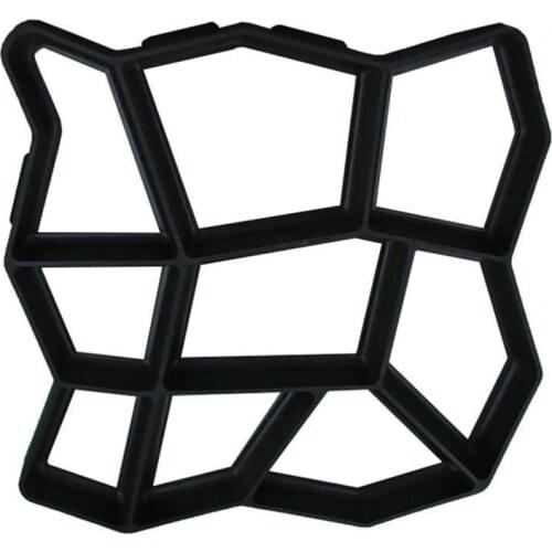 Black Plastic Making DIY Paving Mould Home Garden Floor Road Concrete Stepping Driveway Stone Path Mold Patio Maker