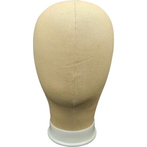 Canvas Block Head for Wig Making Mannequin head Hats Wigs Head Decorations Displaying Styling Manikin Wig Stand Holder
