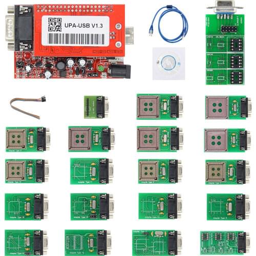 UPA-USB V1.3 ECU Programmer Tool 1.3 eeprom upa usb With Full Adapters UPA-USB V1.3 ECU Chip Tunning Tool OBD2 Diagnostic Tool