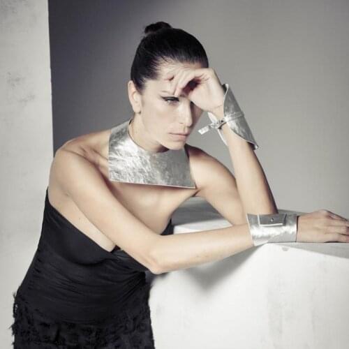 Fashion Silver color Leather Necklaces Womens Choker Necklace Geometric Jewelry Punk Style Leather Jewellery Bohemia Style