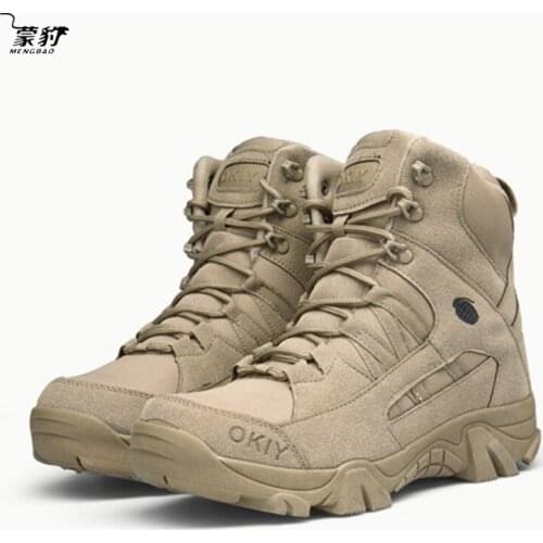 Mens Combat Desert Boots Tactical Military Boots Men Ultralight Waterproof Work Shoes Botas Militares Hombre Mens Sneakers New