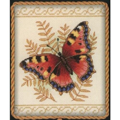 Free Delivery Top Quality Hot Selling Lovely Counted Cross Stitch Kit Butterfly DIM 35058