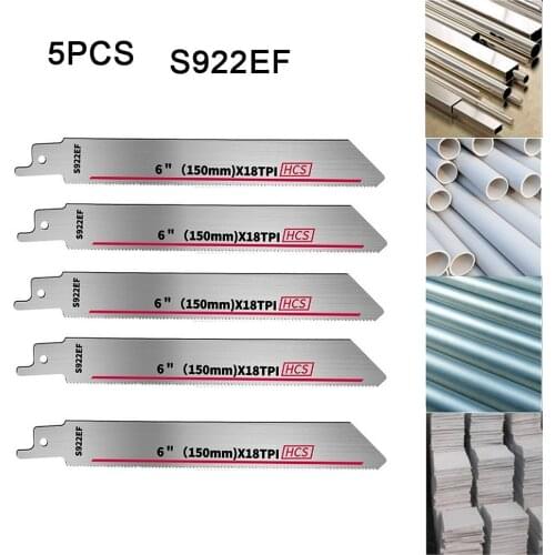 NEW 150mm High Carbon Steel Reciprocating Jig Saw Blade S922EF Saw Blade For Cutting Wood Plastic Pipe Metal Wholesale