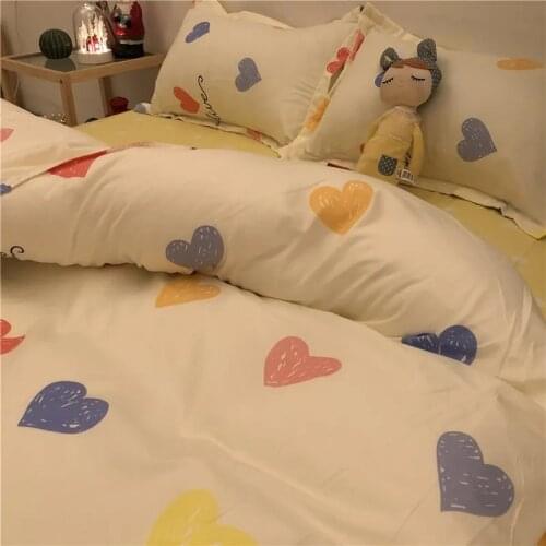 NEW Bedding Set Printed Bed Linen Sheet Plaid Duvet Cover 240x220 Single Double Queen King Quilt Covers Sets Bedclothes