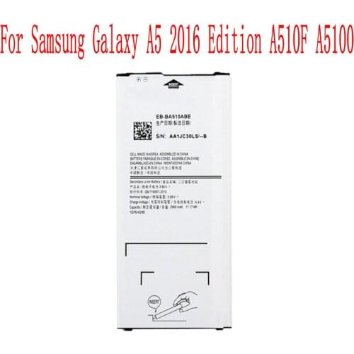 New High Quality 2900mAh EB-BA510ABE Battery For Samsung Galaxy A5 2016 Edition A510F A5100 Cell Phone