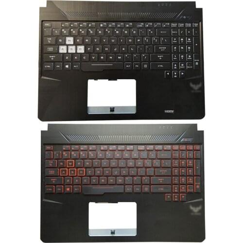 For ASUS FX95 FX95G FX505 FX505D FX86 FX86G FX80G Laptop Palmrest Upper Case US Backlit keyboard