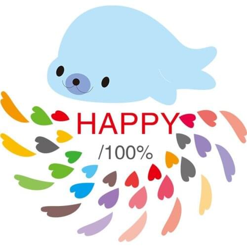 Sea lions Heat Transfer PVC Patch for Clothing DIY T-shirt Thermal transfer printing DIY Appliques Ironing stickers Washable