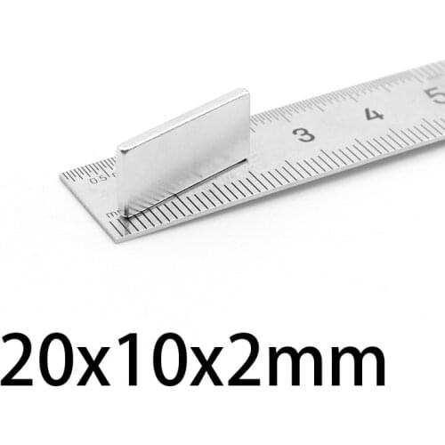 10-100pcs 20x10x2mm N35 Rare Earth Magnet 20mmx10mmx2mm Block Rectangular Magnets 20*10*2mm Permanent Neodymium Magnet 20*10*2