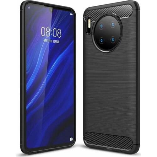 Luxury phone case For Huawei Mate 30 case Soft Silicone Carbon Fiber Texture cover For huawei mate 30 pro lite honor Play 3 capa