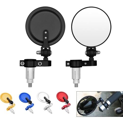 Universal Motorcycle Handle Mirror Aluminum Bar End Rearview Mirrors Accessories For BMW F800 R S T HP2 Enduro K1200 R S R1250GS