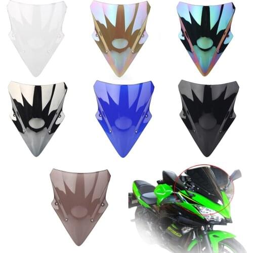 Motorcycle Windshield Windscreen For Kawasaki Ninja 650 ER6F EX650 2017 2018 2019 ABS Plastic