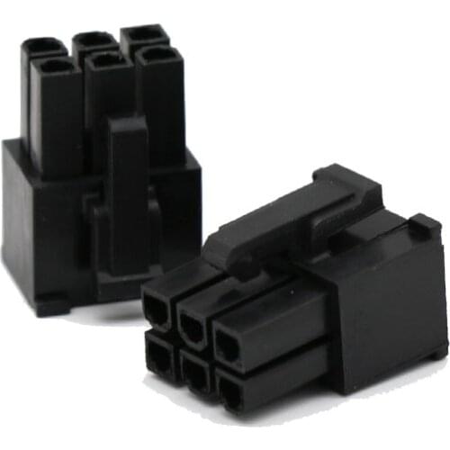 Angitu 4.2mm 6Pin PCI-E Cable Male Connector Housing Cable Female Connector 10pcs