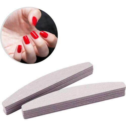 10PC NAIL FILES DOUBLE SIDED HALF MOON 150/150 GRIT ACRYLIC GEL NAILS NAIL FILE 10Pcs/SET NAIL ART FILE BLOCK,RTT5JH9898