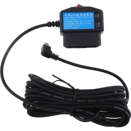 12/24V to 5V/3A Dash Cam / Car Video Recorder Hardwire Kit DVR OBD Buck Line