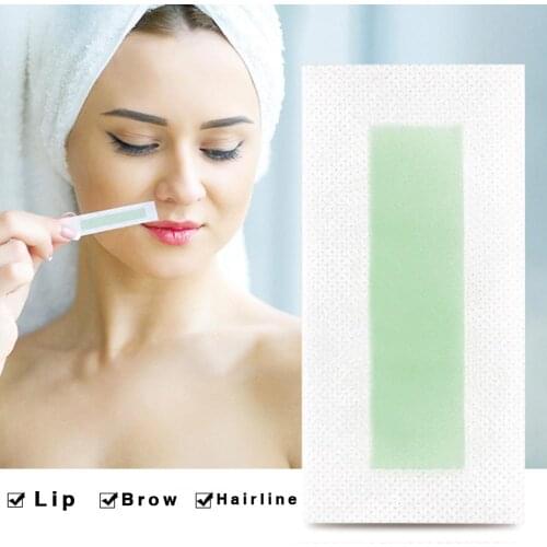 24Pcs Summer Professional Hair Removal Wax Strips Waxing Wipe Sticker for Face Leg Lip Eyebrow Depilation Hair Removing Easy
