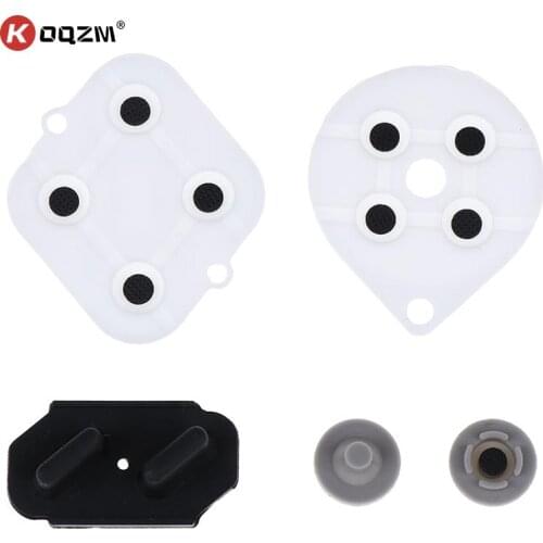 5pcs/set Controller Gamepad Conductive Rubber Pads Button Pad Keypads Replacement for SNES
