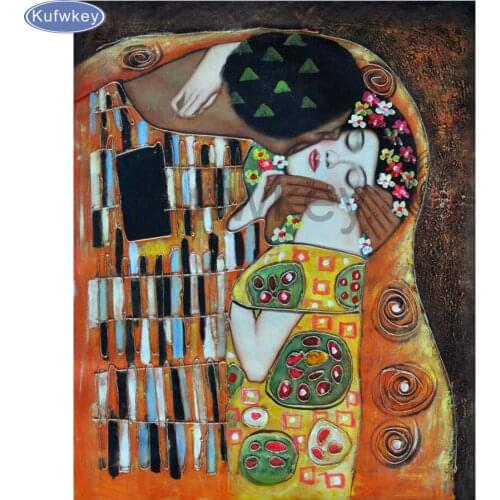 Abstract love kiss,Full Square 5D DIY Diamond Painting Picture 3d Diamond Embroidery,Cross Stitch,Mosaic,stickers,decor