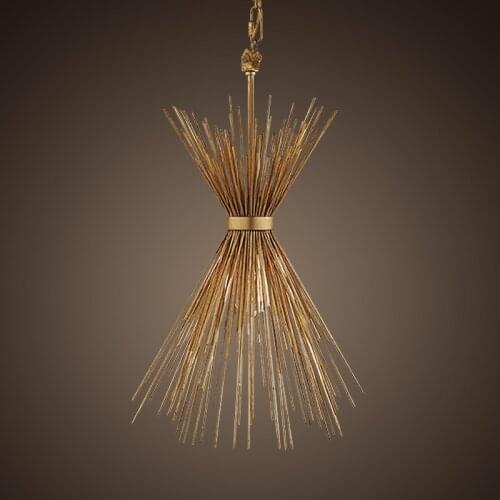 American retro simple chandelier industrial style old restaurant bar clothing store cafe decorative chandelier