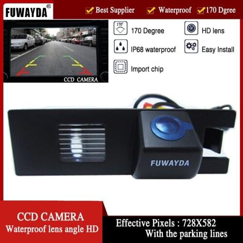 FUWAYDA CCD night vision buckup reversing car rear view camera parking lines for Vauxhall OPEL Astra Corsa Meriva Vectra Zafira