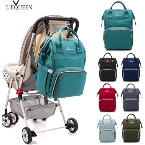 LEQUEEN Diaper Baby Bags Backpack For Moms Baby Bag Maternity Hospital Bag Care Nappy Bag Travel Stroller Send Free Hooks bolsos