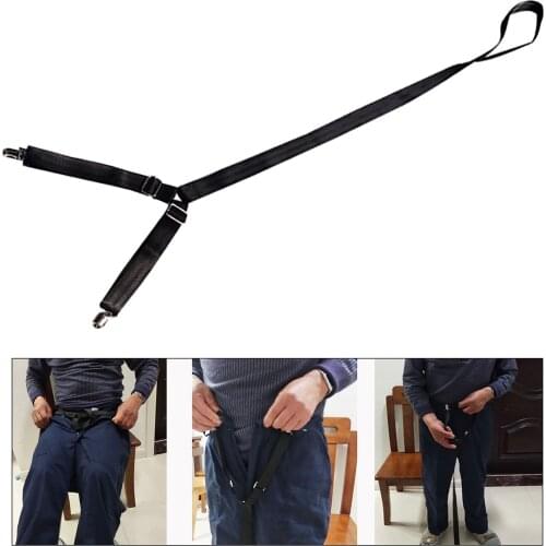 Easy to Place Clip and Pull Dressing Aid Strap Pants Assist Aids for Elderly Seniors Adjustable 99-115CM Black