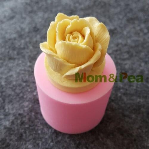 Mom&Pea 1187 Free Shipping Flower Silicone Mold Cake Decoration Fondant Cake 3D Mold Food Grade