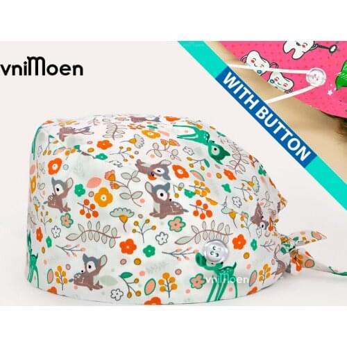Vnimoen medical scrub hat Scrub Nurse Hat Nursing Cap Elastic Beauty Hats Beauty Salon Baotou Hat Pet shop Doctors nursing hats