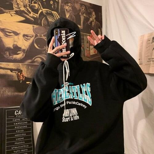 Man Streetwear Casual Pullovers Funny Printed Men Hoodies 2021 Autumn New Mens Hooded Sweatshirts 4 Colors