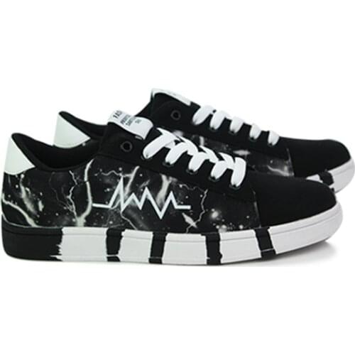 2021 Summer New Vulcanized Shoes Mens Fashion Printing Canvas Shoes Trend Sports Shoes Light And Comfortable Casual Shoes Men