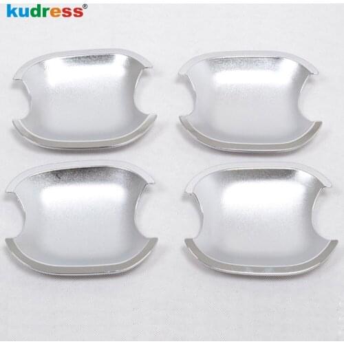 For Toyota Camry 2007 2008 2009 2010 2011 ABS Chrome Side Door Handel Cup Bowl Cover Trim Car Styling Accessories 4pcs/set