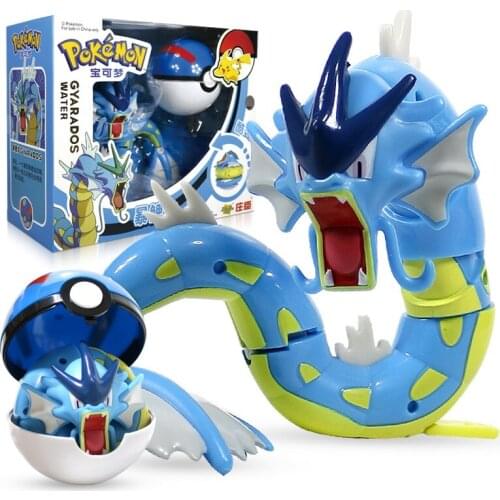 Original Pokemon Figure Elf Ball Model Gyarados Action Figure Toy A Birthday Present for Children