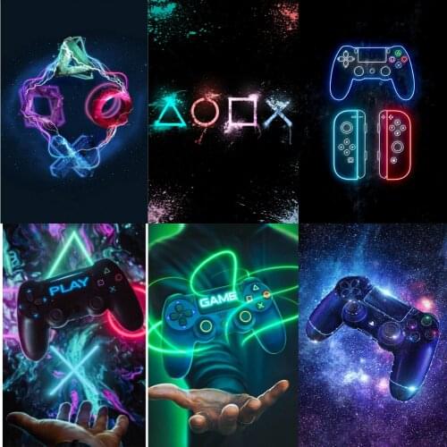 Gamer Room Poster Gamer Game Playstation Gamer Canvas Painting Posters Prints Wall Decor Picture for Home Decoration