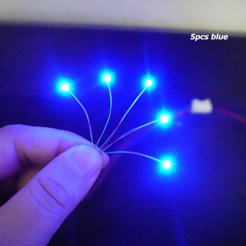 Pre-wired 3V #0402 SMD LED Blue,30cm wires pre soldered,hobby model kit/railway/railroad/starship/gundam lighting and electronic