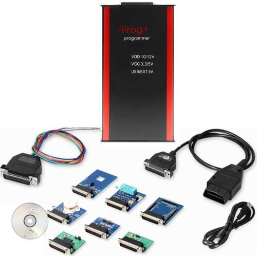 IPROG+ Iprog Pro Programmer V84 Support 2019 Year 3in1 IMMO + Mileage Correction + Airbag Reset Replace Carprog/Digiprog/Tango